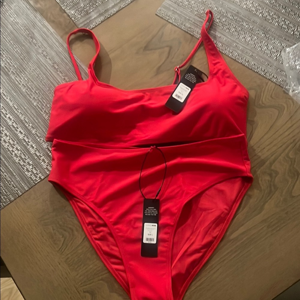 Red two-piece Swimsuit